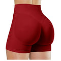 Summer High Waisted Yoga Shorts for Women Fashionable and Sexy Running Fitness Pants Solid Color Yoga Leggings Elastic Tights